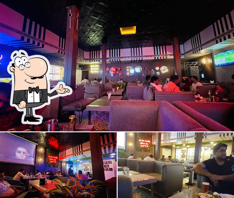 Take a seat at one of the tables at Infinity Bistro