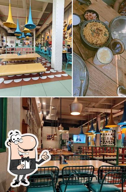 The photo of Rang De Basanti Dhaba- New Market’s interior and food