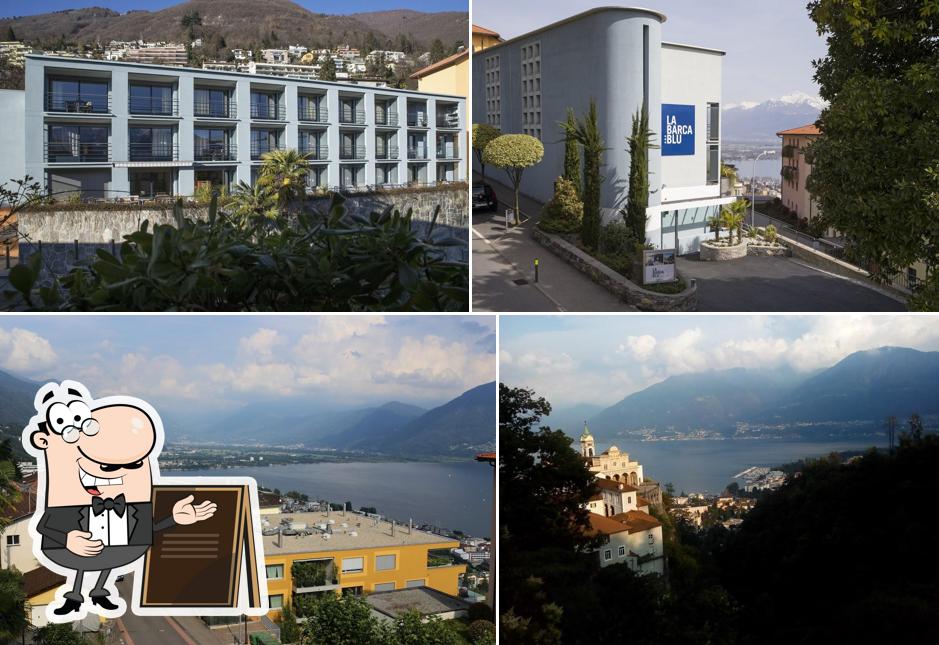 Gli esterni di Hotel La Barca Blu