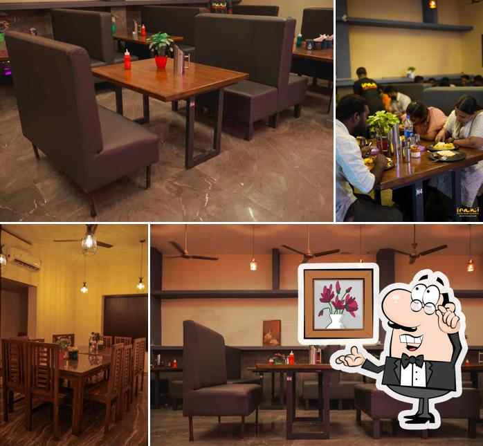 The interior of IRANI Restaurant Marthandam