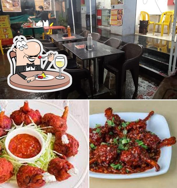 This is the picture displaying food and interior at The Chinese Junction. Yewalewadi. Pune