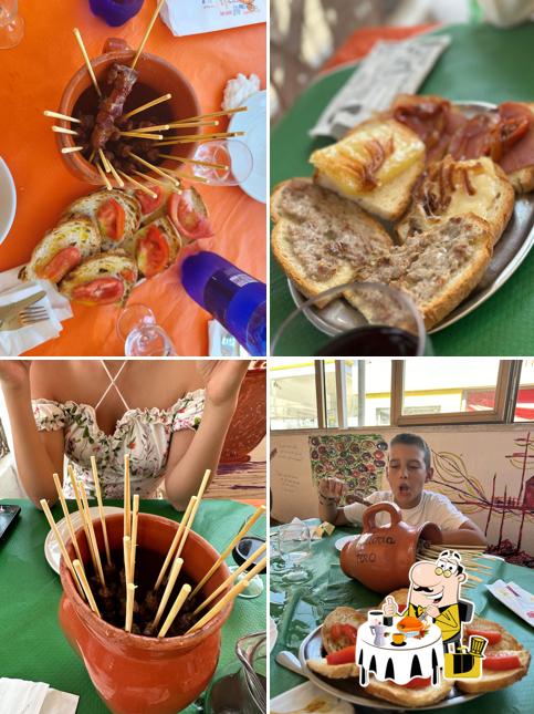 Platti al Trattoria Foro Arrosticini