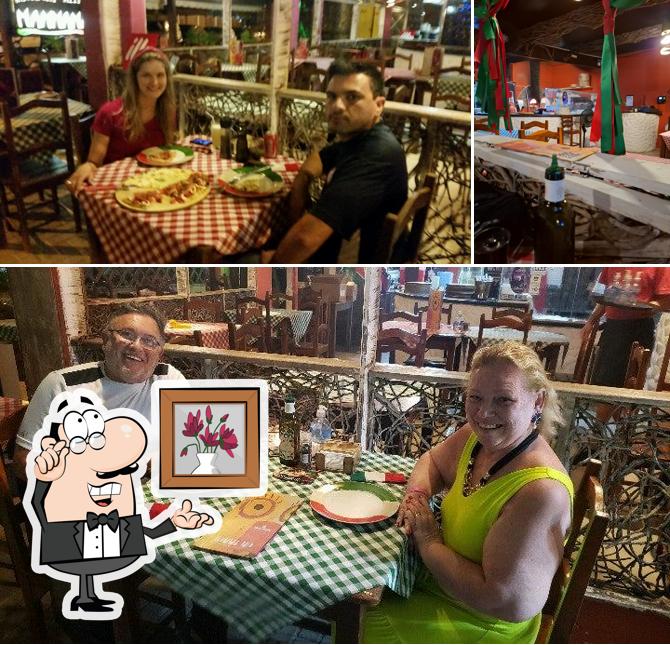 A Ristorante Mamma Mia se destaca pelo interior e bebida