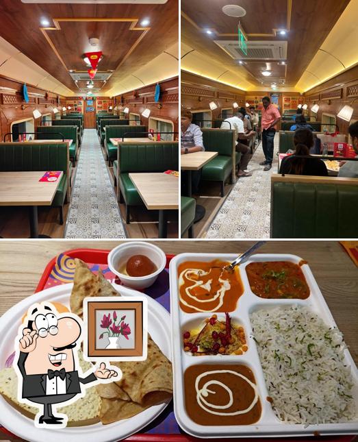 Check out the picture depicting interior and food at Haldiram's - The Railway Coach Restaurant, Pune