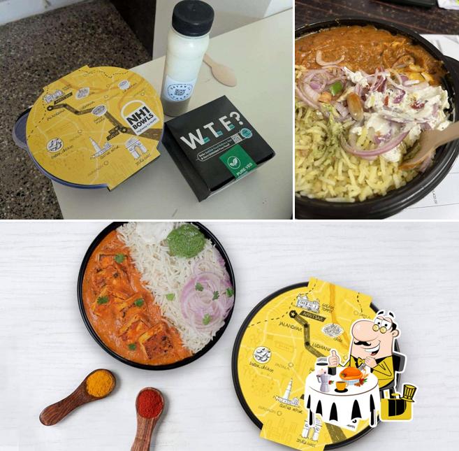This is the picture showing food and beverage at NH1 Bowls - Highway To North