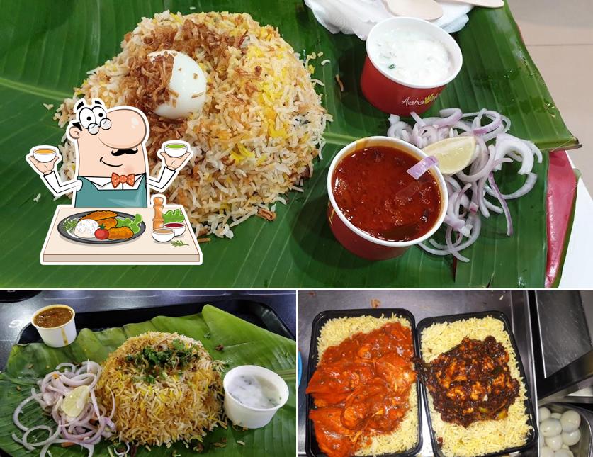 Food at Aaha Andhra @ Manyata