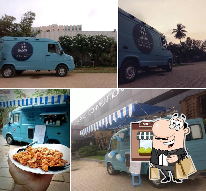 The exterior of Blue Wagon