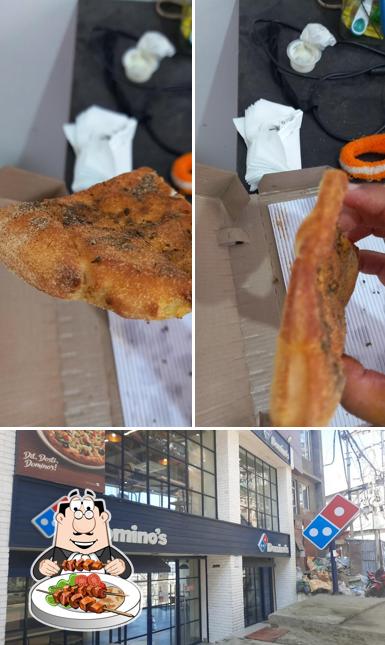 This is the photo depicting food and exterior at Domino's Pizza Bawngkawn, Aizwal