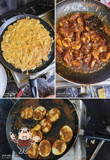 Food at Jampore beach seafood restaurant