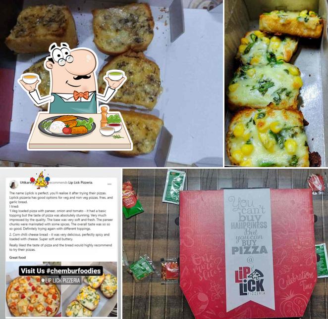 Food at LipLick Pizzeria