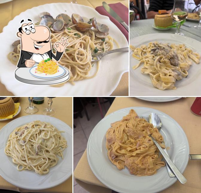 Spaghetti alla carbonara al Pizzeria Trattoria da Franco