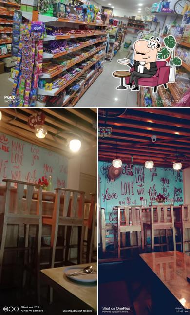 The interior of Valentine's Cafe