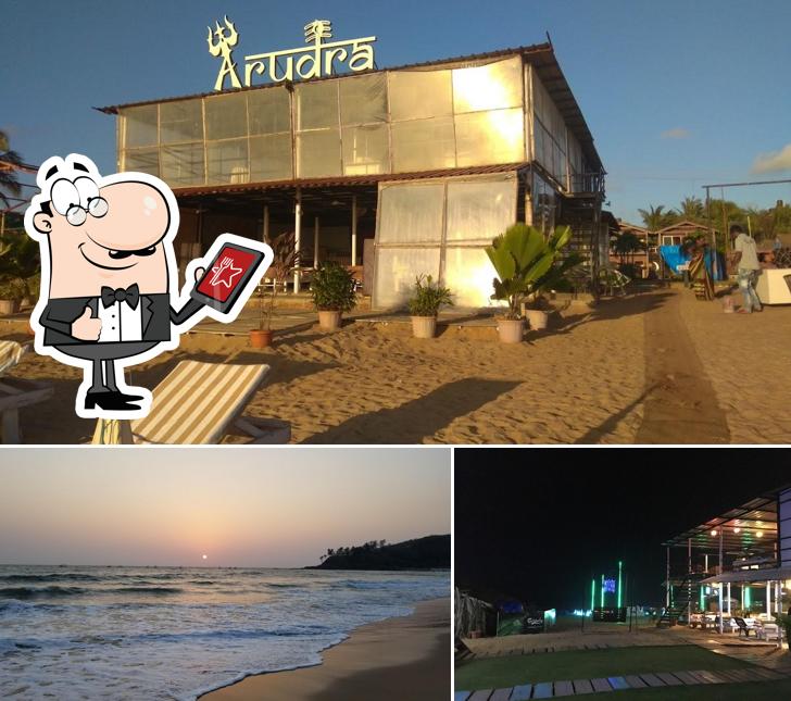 Enjoy the view at the outside area of Arudra Beach Café, Bar & Restaurant