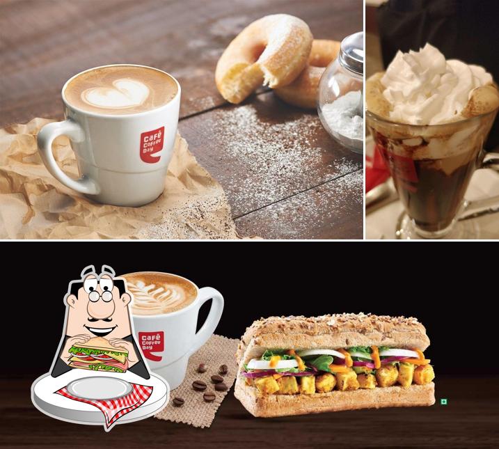 Club sandwich at Cafe Coffee Day