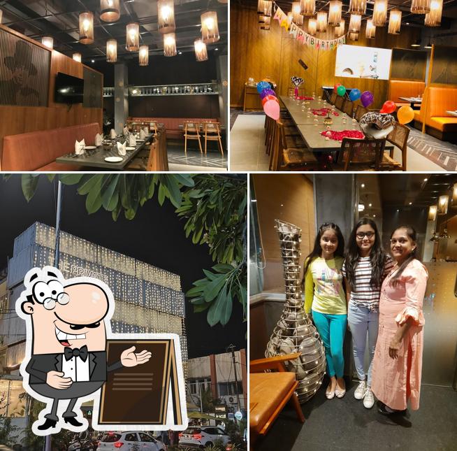 You can get some fresh air outside Le Prive World Cuisine