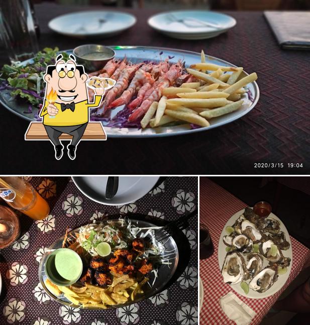 Try out seafood at Malibu Bar & Restaurant