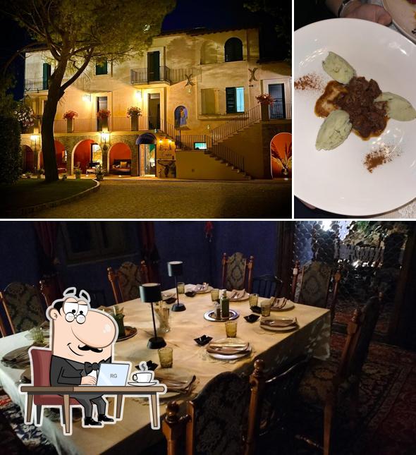 La foto della interni e cibo di Cesare a Spello