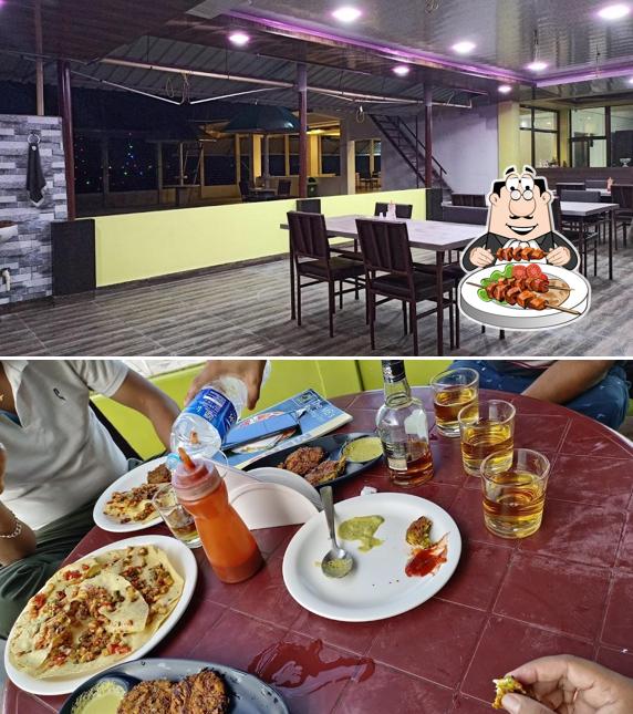 Food at The MB's Rooftop Inn