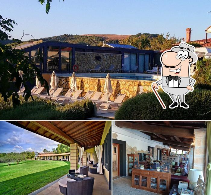 Tra le varie cose da Villa Hotel Restaurant Valle del Marta si possono trovare la esterno e bancone da bar
