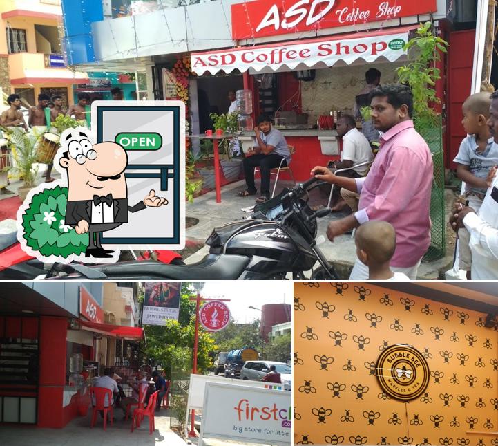 The exterior of ASD Coffee shop