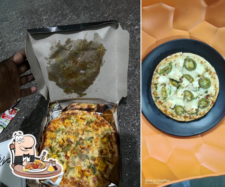 Get pizza at Hunger Monks