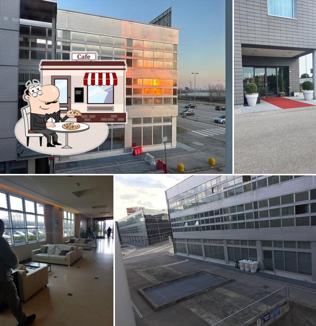 Goditi la vista dall'area esterna di Hotel La Favorita