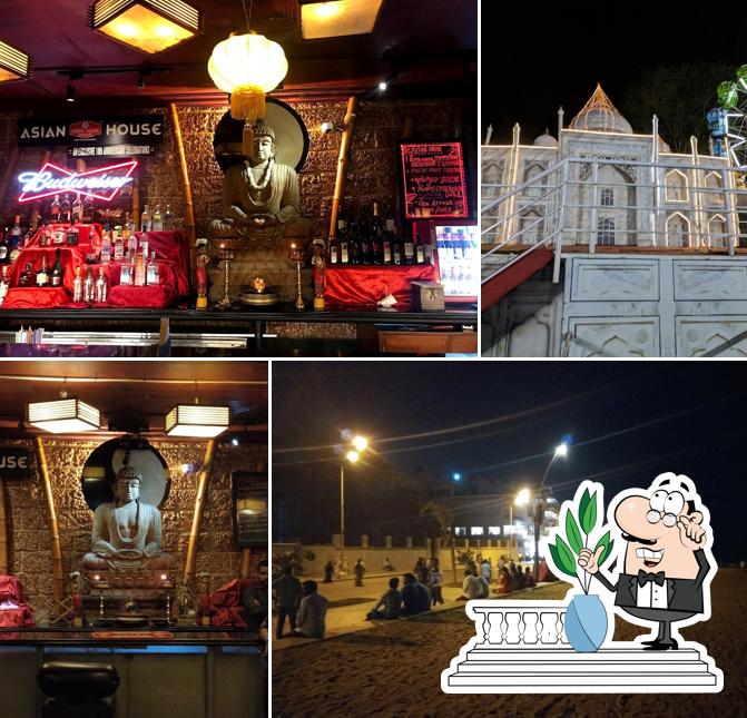 The exterior of Asian House Pub Top Pub Best Pub in Pondicherry Night life Experience