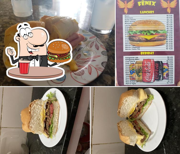 Consiga um hambúrguer no Fênix Lanchonete