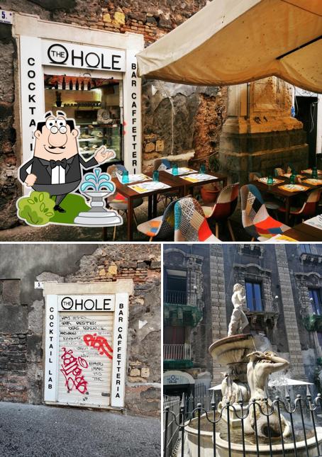 La esterno e interni del ristorante