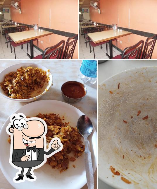 Check out the photo depicting interior and food at CAFE NEW DIAMOND