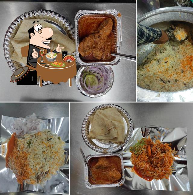 Meals at Hyderabadi and muradabadi biryani Shahi chicken biryani