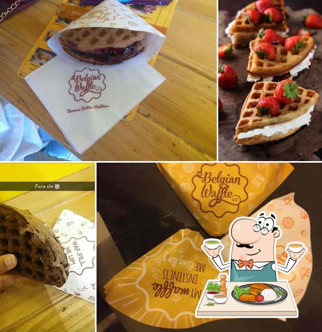 Food at The Belgian Waffle Co