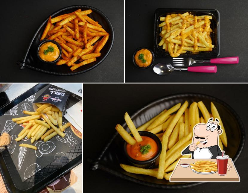 French fries at Grill Masters Cafe & Pizzeria Best Cafe and Coffee Shop Fast Food Restaurant Best Cafe in Kurukshetra