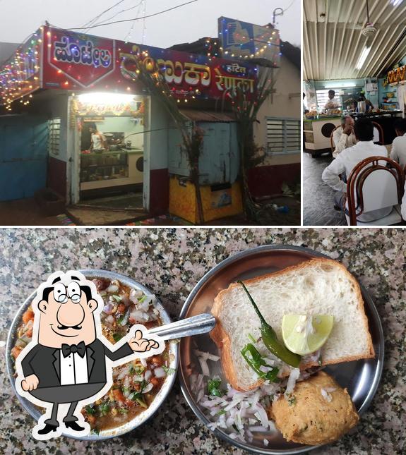 This is the image depicting interior and food at Hotel Renuka