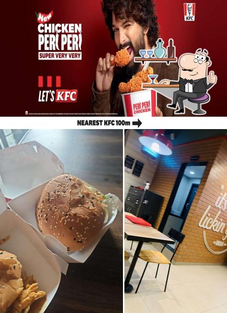 The interior of KFC