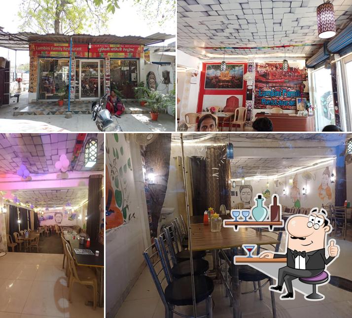 The interior of Lumbini Family Restaurant