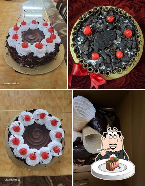 Chocolate cake at Mama Mia!