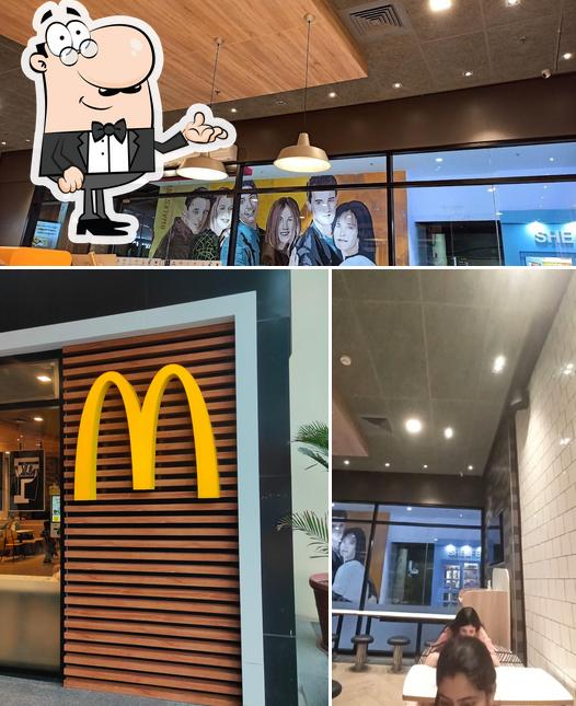 Take a seat at one of the tables at McDonald's