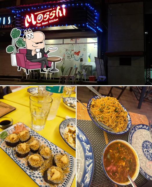 The interior of Mosshi The Asian Kitchen - Best Restaurant in Vasai