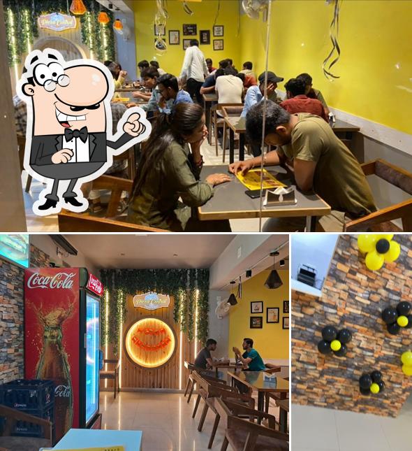 The interior of Pizza Central