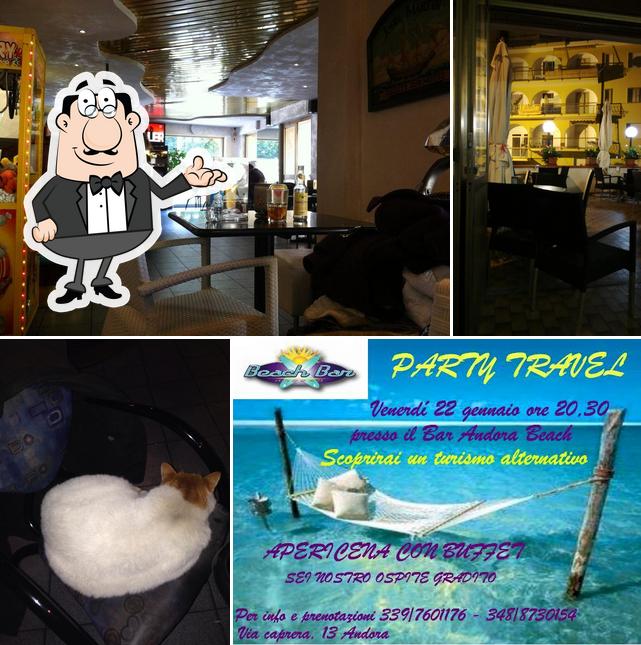 Gli interni di Beach Bar Andora