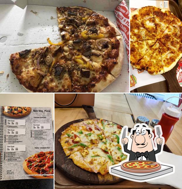 Pick pizza at Carls and flames Silver Arc