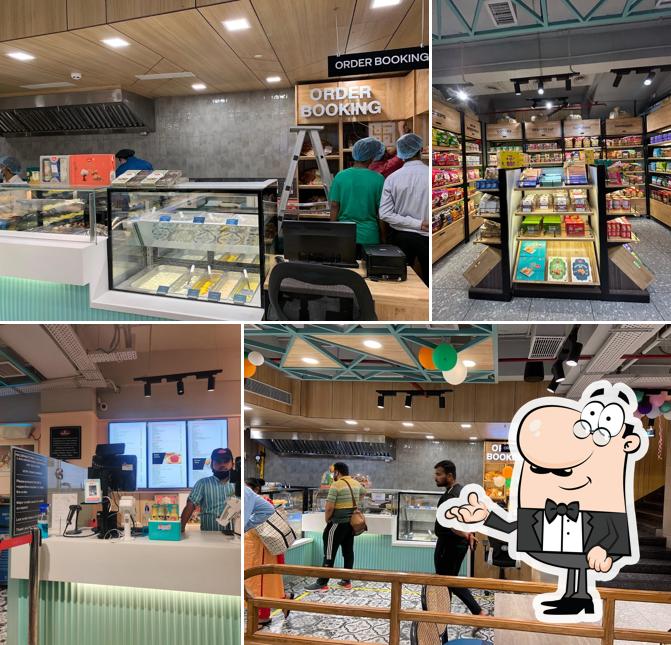 The interior of Haldiram's - Krishna Nagar