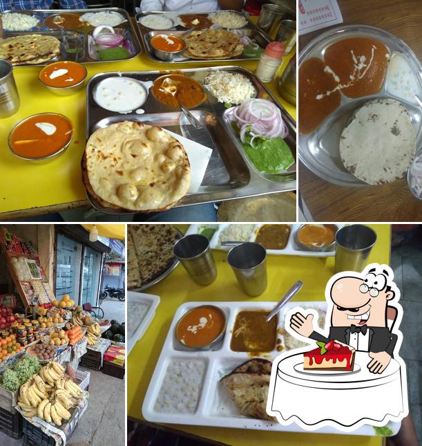 Khushbu Vaishno Dhaba serves a range of desserts
