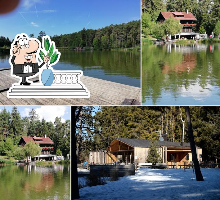 Gli esterni di Schwimm-Hütte Völser Weiher