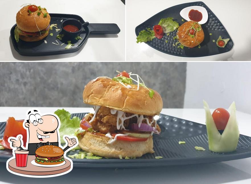 Get a burger at COOL CRUNCH CAFE