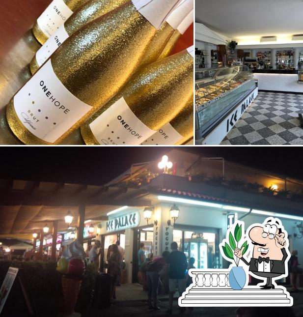La esterno e vino del ristorante
