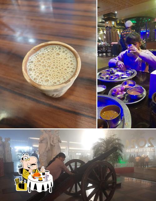 The image of Mannat Dhaba’s food and interior