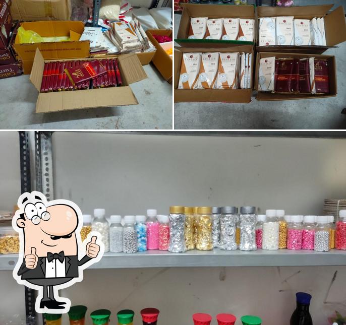 Here's a photo of Baking materials-The Cake Story