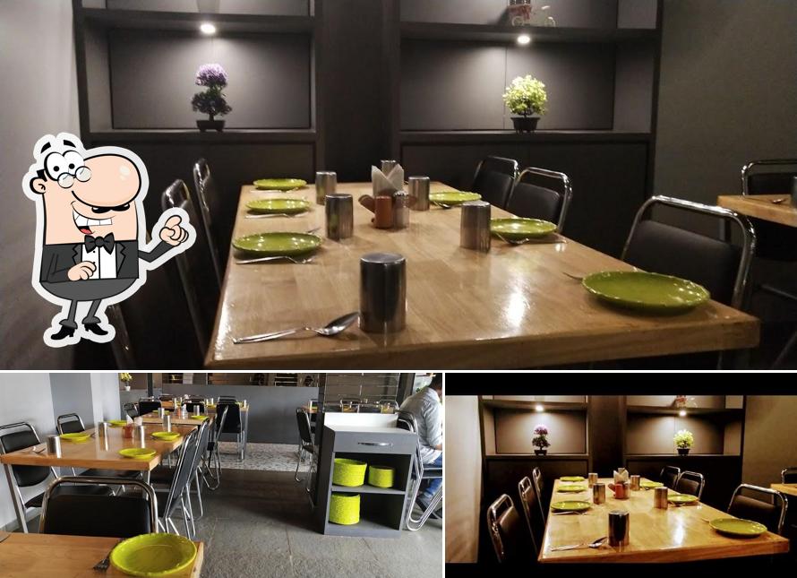 Take a seat at one of the tables at Bobbys Restaurant
